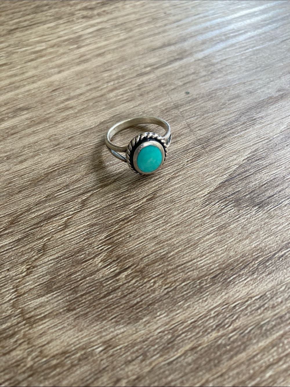 Turquoise sterling silver ring Size 5